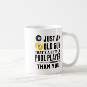 Caneca De Café Piscina Engraçada De Camisa Apenas Um Antigo Bilha