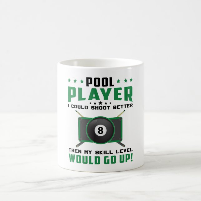 Caneca De Café Piscina Snooker Billiard 8 Ball Billiards Ideia do (Centro)