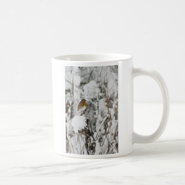 Caneca De Café Pisco-de-peito-vermelho (Direita)