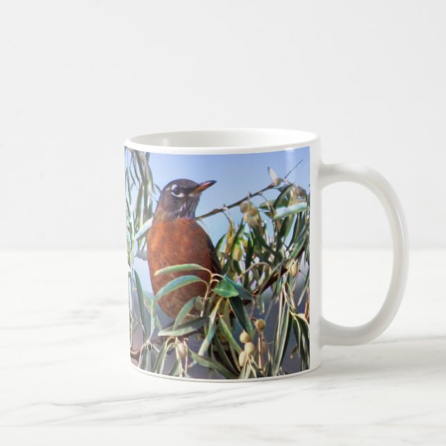 Caneca De Café Pisco de peito vermelho de Rockin (Direita)
