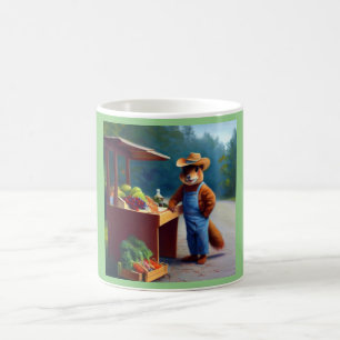 Caneca De Café Pista de Quadrícula na Estrada