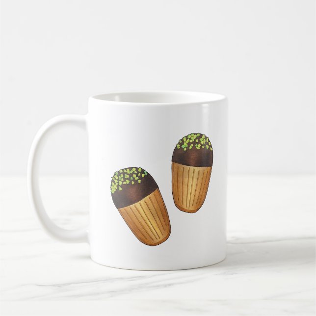 Caneca De Café Pistachio Madeleines Pastelaria Francesa (Esquerda)