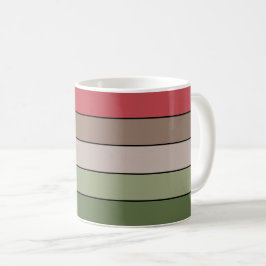 Caneca De Café Pistachio Nut Shell Green Red Stripes