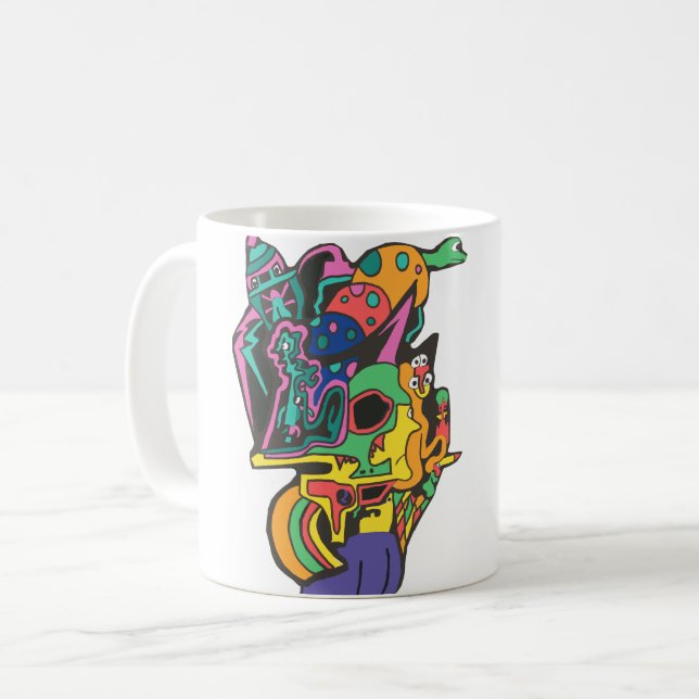 Caneca De Café Pistola Nerf Estranha (Frente Esquerda)