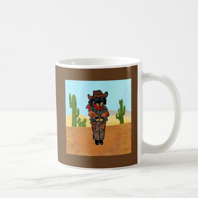 Caneca De Café Pistolero Doxie (Direita)