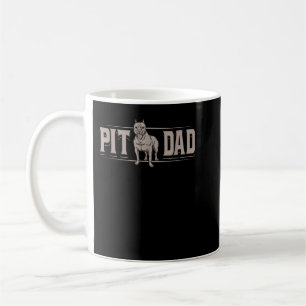 Caneca De Café Pit Pai Pitbull Dog Pup Proprietário Banido de Bre