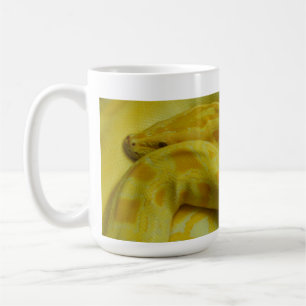 Caneca De Café Pitão Burmese amarelo