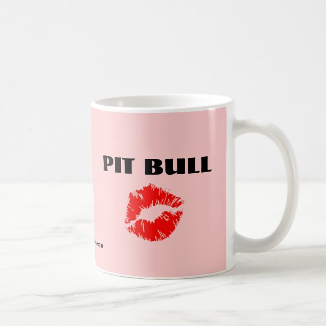 Caneca De Café Pitbull com batom - O ORIGINAL (Direita)
