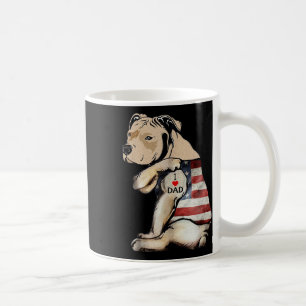 Caneca De Café Pitbull Eu Adoro Dia de os pais De Tatuagem De Pai