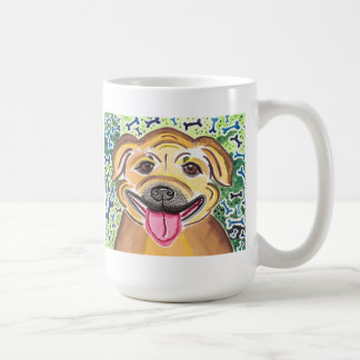 Caneca De Café Pitbull feliz