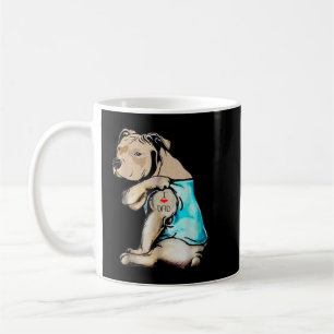 Caneca De Café Pitbull Grammy Pit Touro Terrier Dog Pibble Mãe'