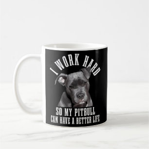 Caneca De Café Pitbull Mãe Cão Pai Pitbull
