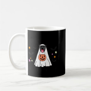 Caneca De Café Pitbull Preto Boo Fantasma Amante de Cachorro Feli