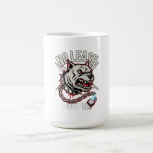 Caneca De Café Pitbull Sem Coleira Manga Longa