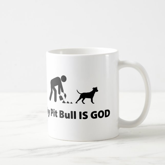 Caneca De Café Pitbull Terrier americano (Direita)