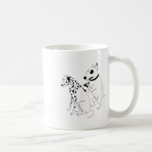 Caneca De Café Pitbull Terrier Cão Animal Tatuagem Dalmaciana