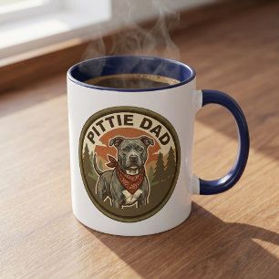 Caneca de Café Pittie Dad Presente para Pai de R