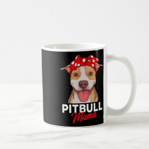 Caneca De Café Pittie Mama Pitbull Cachorro Mãe Dia de as mães En