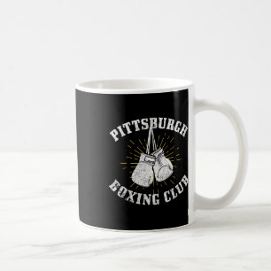 Caneca De Café Pittsburgh Boxing Club - Luvas Vi Em Boxing Em Des
