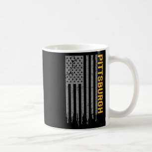 Caneca De Café Pittsburgh EUA Bandeira Patriota Americano De Pitt