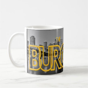 Caneca De Café Pittsburgh Pennsylvania Steel City Skyline Night P