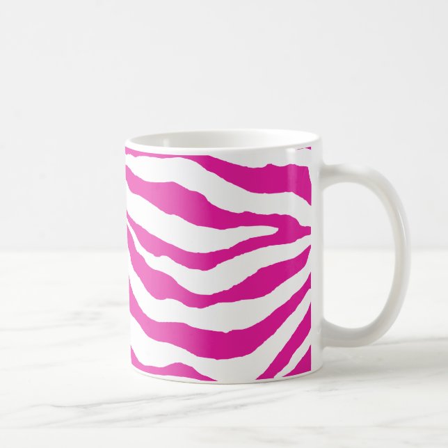 Caneca De Café PixDezines DIY impressão de zebra em cores (Direita)
