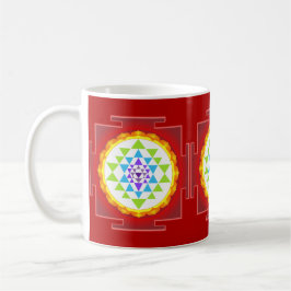 Caneca De Café PixDezines Sri Yantra Chakra Clearing/DIY fundo