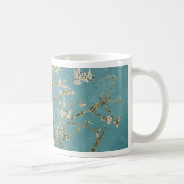 Caneca De Café PixDezines Van Gogh Flores de Amendoeira em Saint- (Direita)