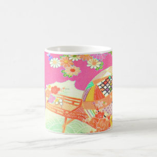 Caneca De Café PixDezines Vintage Shirimen Kimono