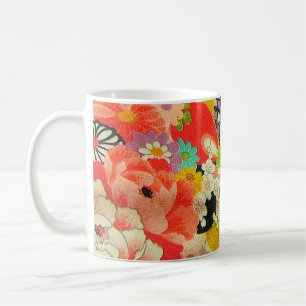 Caneca De Café PixDezines Vintage Shirimen Kimono
