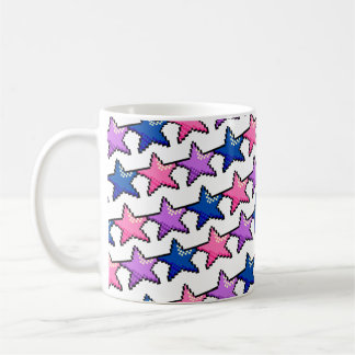 Caneca De Café Pixel Bi Star Mug