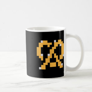 Caneca De Café Pixel Pretzel Jogo de Vídeo dos Anos 80 Fantasia d