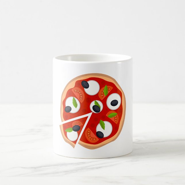 Caneca De Café Pizza de Mozzarella com Tomate e Manjericão (Criador carregado)