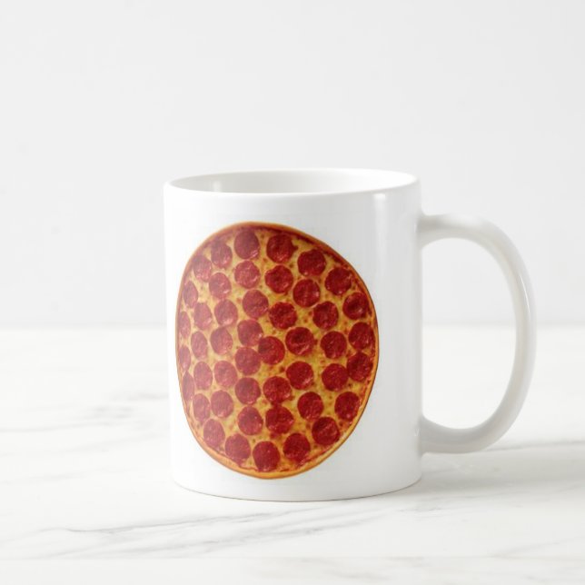 Caneca De Café Pizza de Pepperoni (Direita)