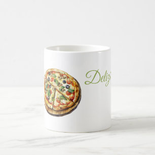 Caneca De Café Pizza Delicioso (saboroso)
