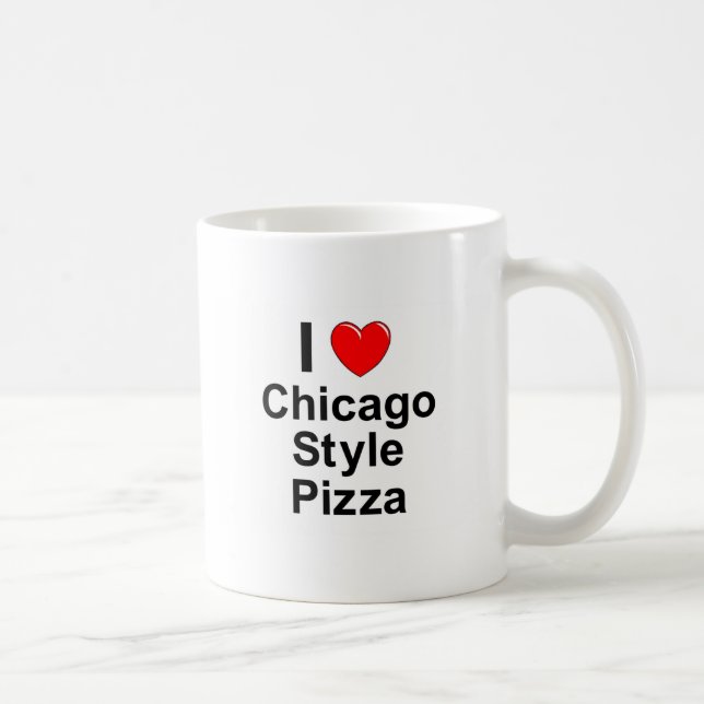 Caneca De Café Pizza do estilo de Chicago (Direita)