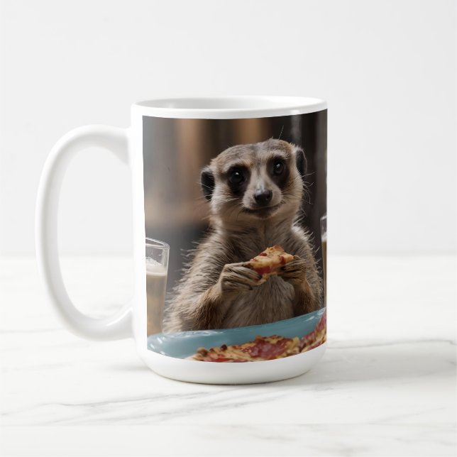 Caneca De Café "Pizza e Portas: Quebra perfeita de lanche de um M (Esquerda)