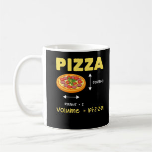 Caneca De Café Pizza Engraçada Volume Cálculo Volume Comida