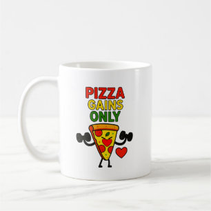 Caneca De Café Pizza ganha apenas - Humoricamente engraçado