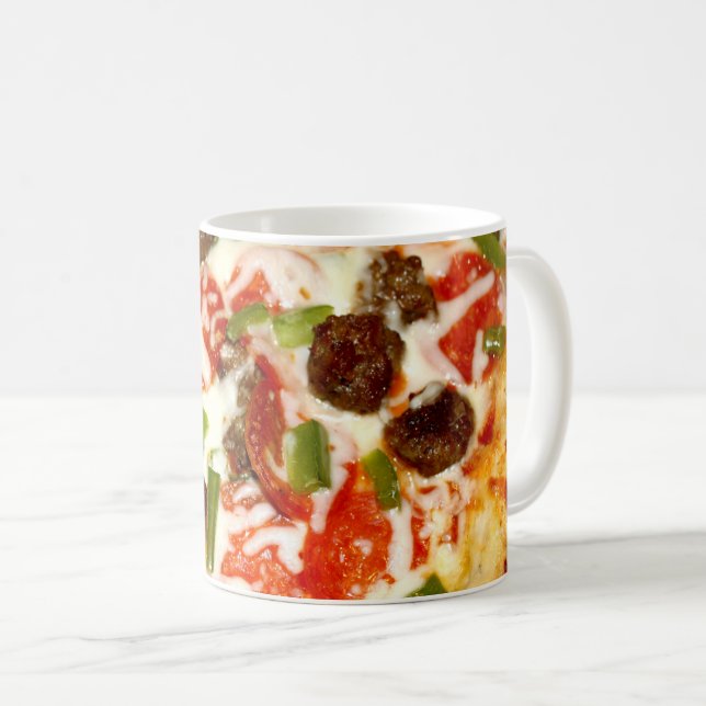 Caneca De Café Pizza Lover (Frente Esquerda)