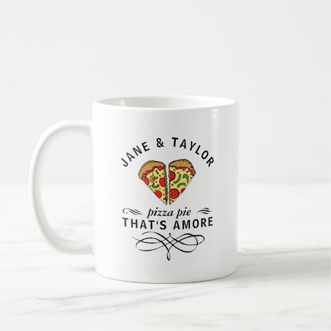 Caneca De Café Pizza personalizada (Esquerda)