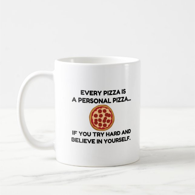 CANECA DE CAFÉ PIZZA PESSOAL (Esquerda)