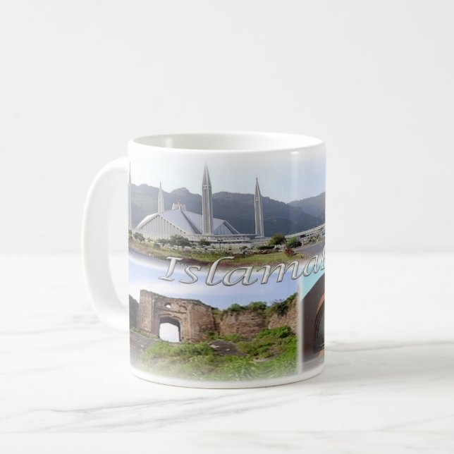 Caneca De Café PK Paquistão - Islamabad - (Frente Esquerda)