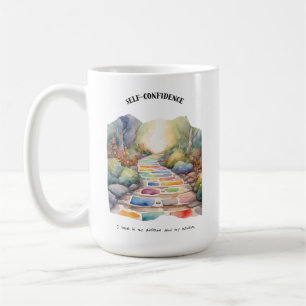 Caneca De Café Placa de Confirmação Positiva de Autoconfiança