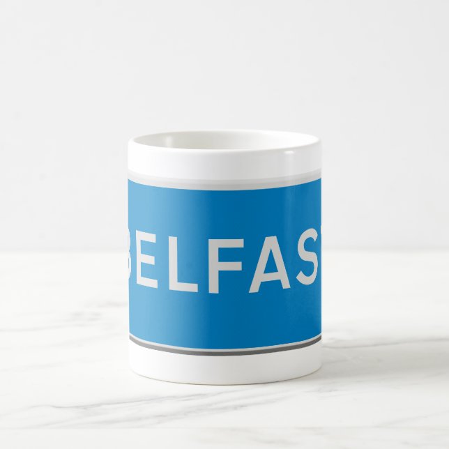 Caneca De Café placa de estrada de Belfast (Centro)
