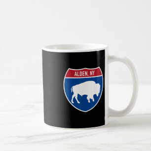 Caneca De Café Placa de Estrada Interestadual Alden Nova York Buf