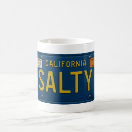 Caneca De Café Placa de Licença Retro Salgada 1969 Califórnia Grá