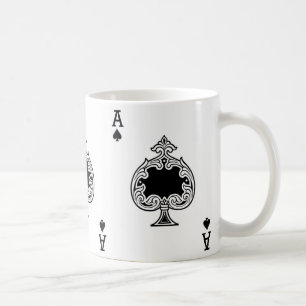 Caneca De Café Placa de Reprodução Ace of Spades