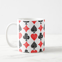 Caneca De Café Placa de Reprodução Preta/Branca/Vermelha Todos os