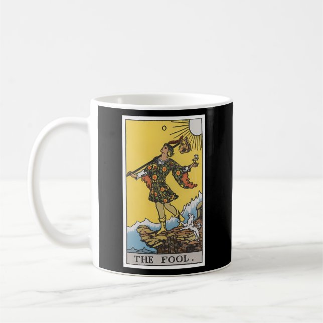 Caneca De Café Placa de Tarot Fool 0 (Esquerda)